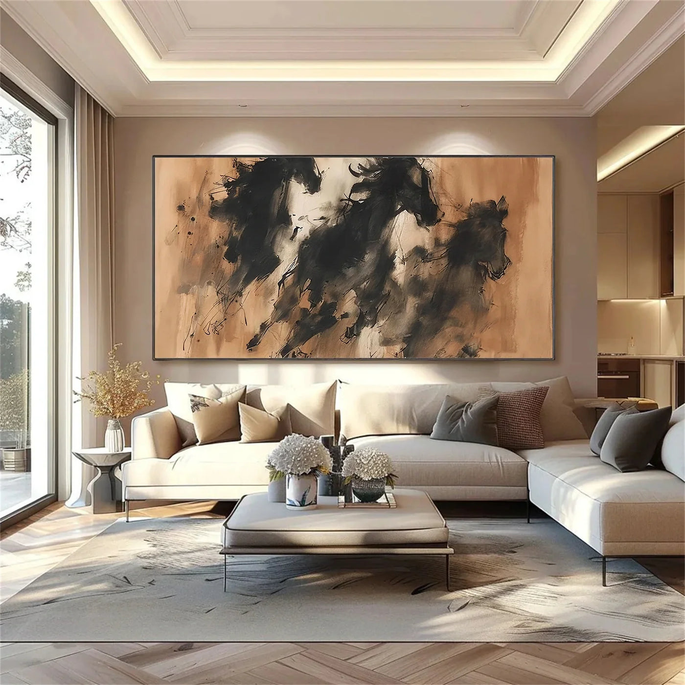 Abstract Horse Animal Wall Art #DL045