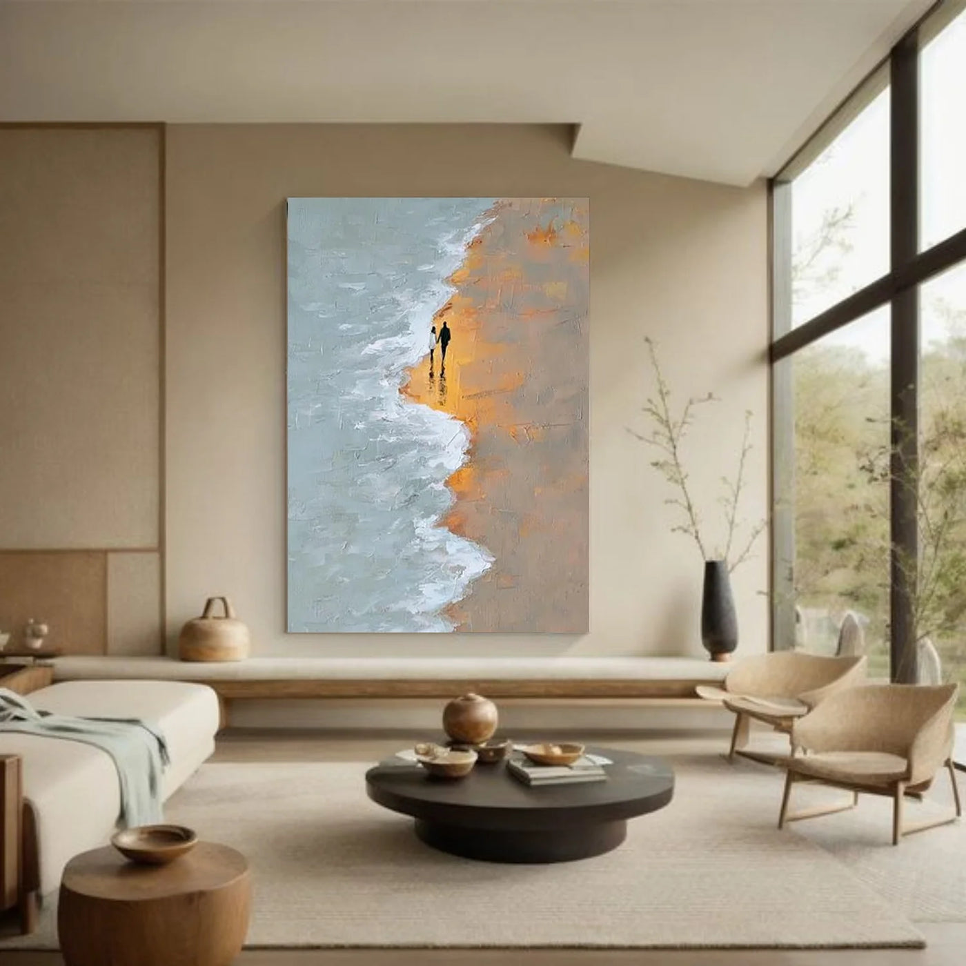 Ocean & Sky Abstract Wall Art #MO101