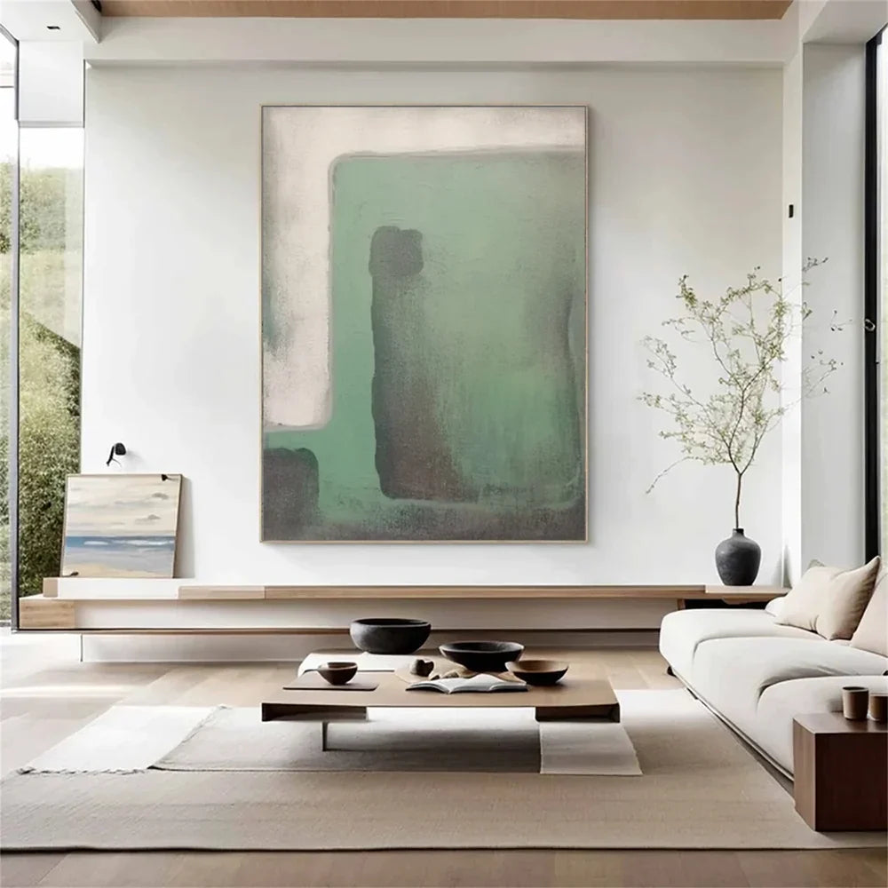 Green Abstract Wall Art  #AT076