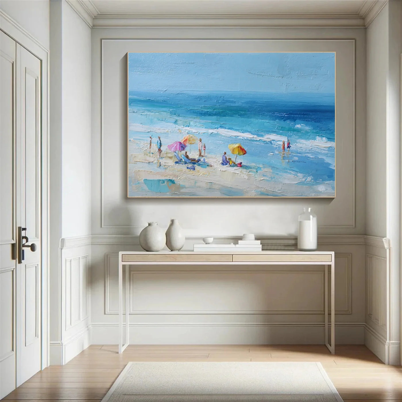 Ocean & Sky Abstract Wall Art #MO111