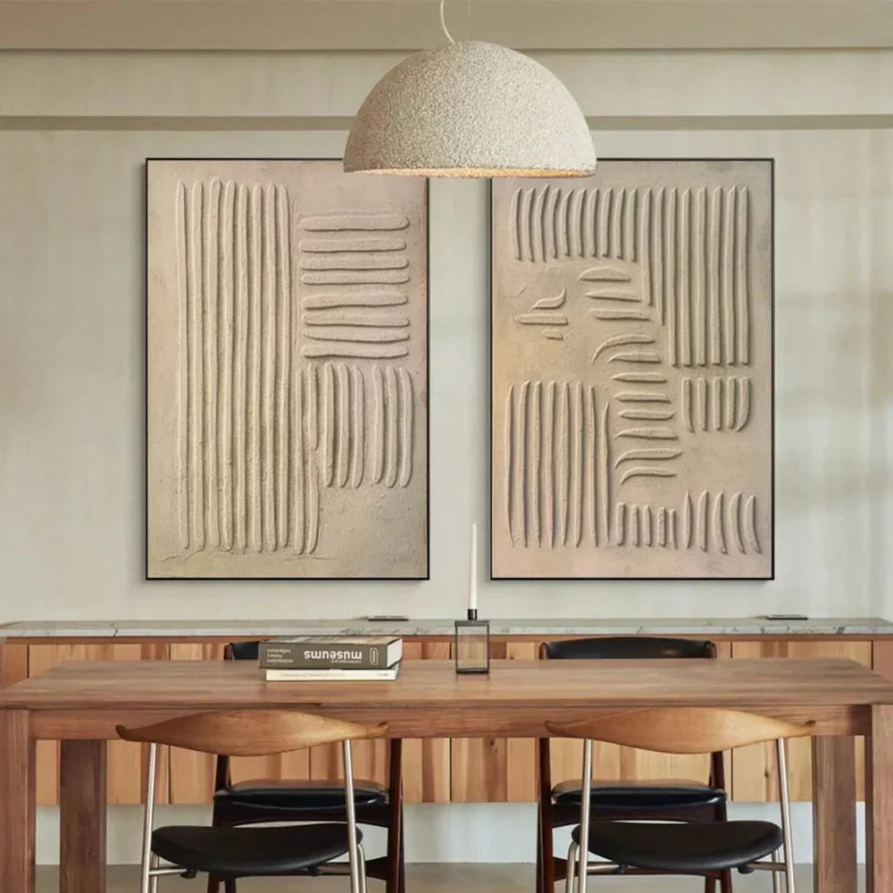 Wabi Sabi Textured Wall Art Set of 2 #WT038