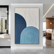 Blue and White Minimalist Wall Art #MT132