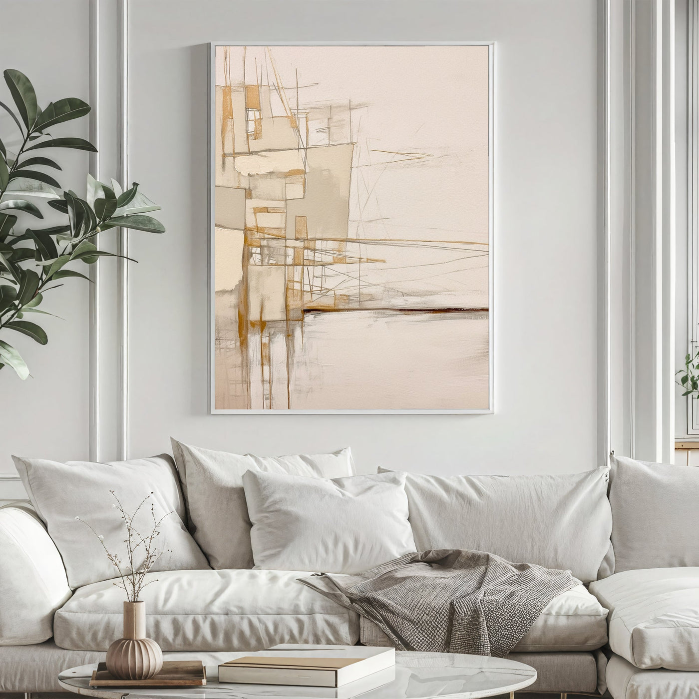 Textured Architectural Elegance | Beige Hues