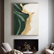 Green Abstract Textured Wall Art #AT029