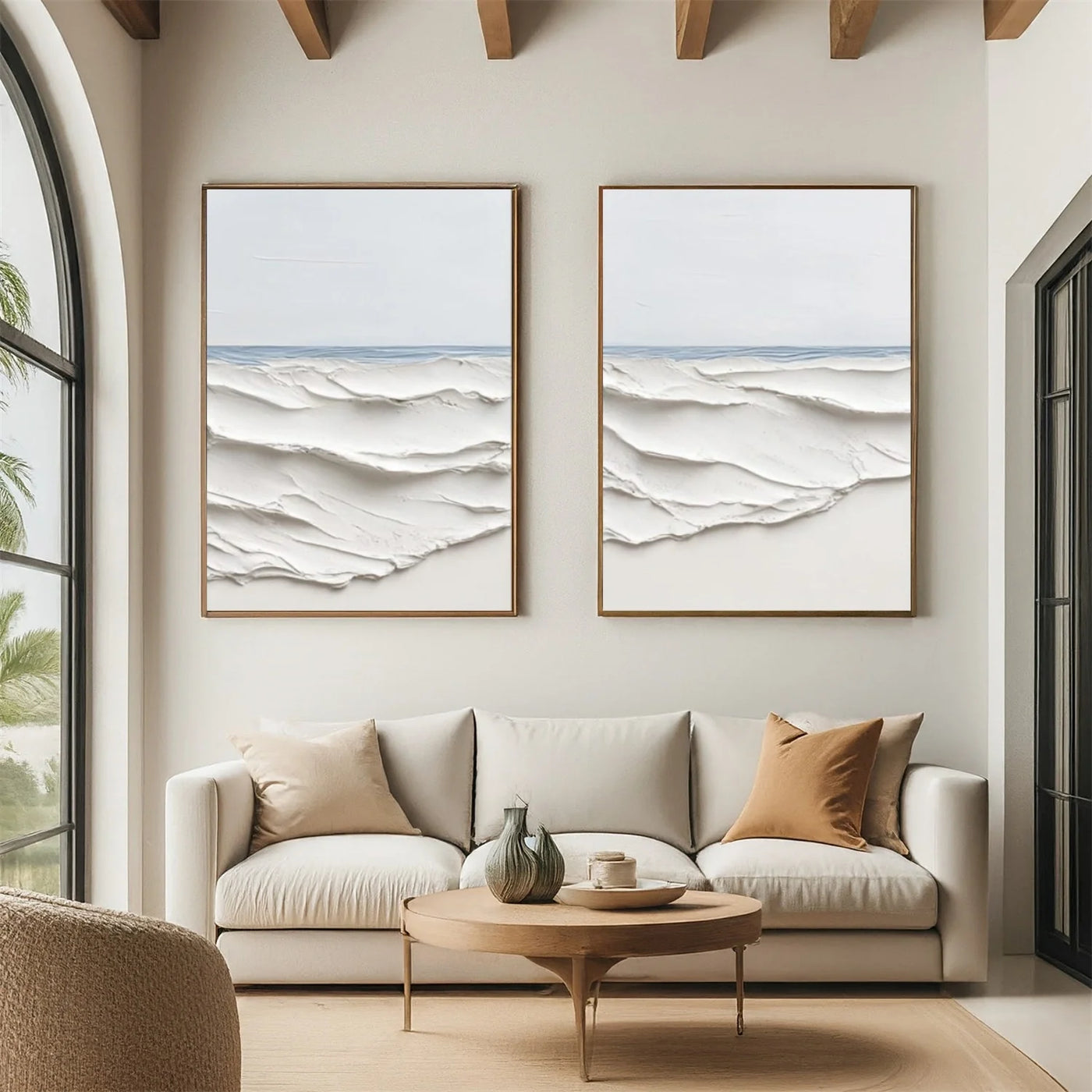 Ocean & Sky Textured Wall Art Set of 2 #MO077