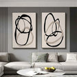 Wabi Sabi Abstract Wall Art Set of 2 #WT046