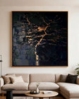Gilded Fracture Elegance | Ebony Vein