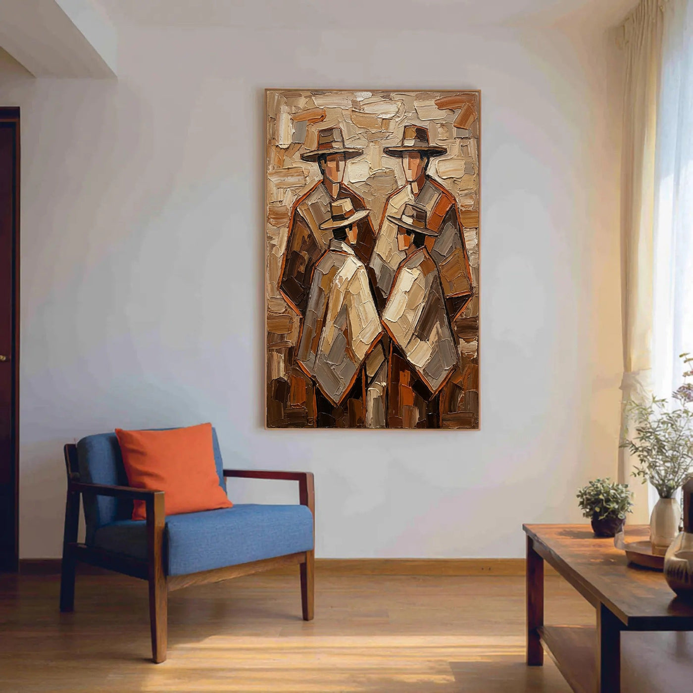 Textured Cloaked Quartet | Earthy Hues