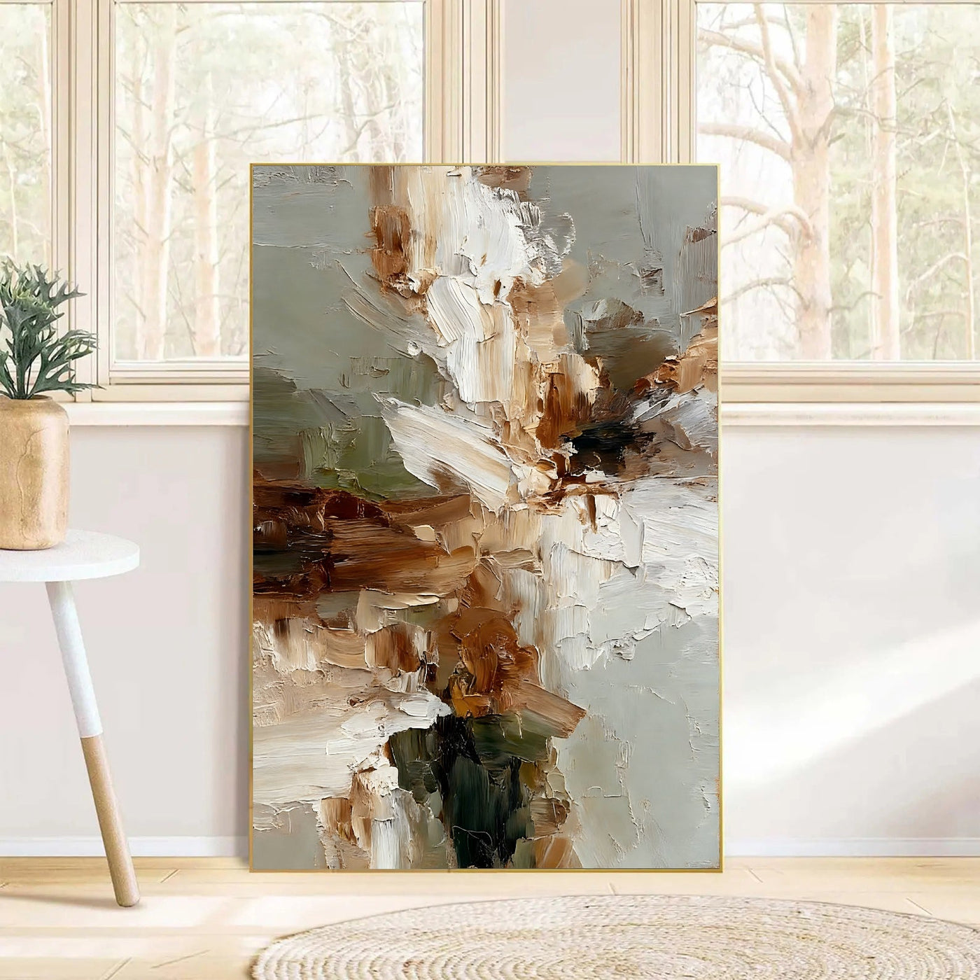 Textured Floral Neutrality | Ivory Bloom