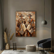 Textured Cloaked Quartet | Earthy Hues