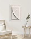 Textured Curved Silhouette | White Arc