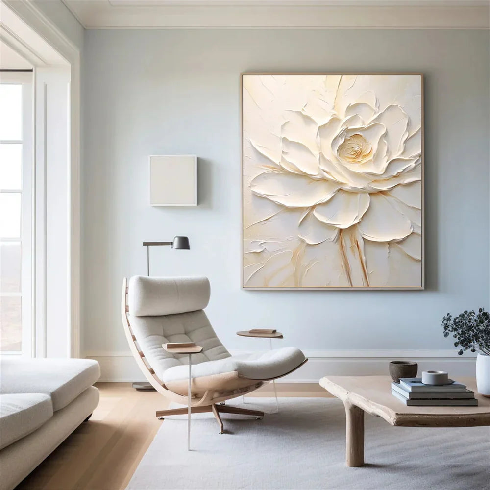 Flower & Tree Textured Abstract Wall Art #SF033