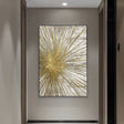 Textured Radiant Gleam | Gold Burst