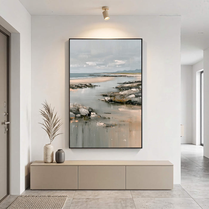 Textured Coastal Vista | Rocky Shore