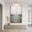 Textured Cracked Horizon | Teal  Blush