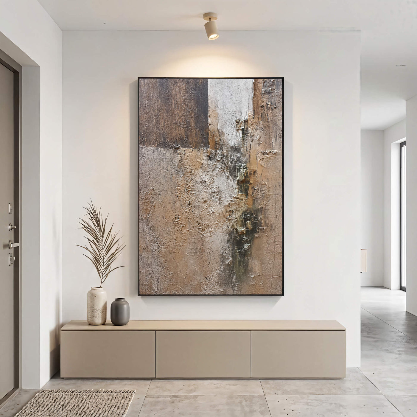 Textured Earthy Abstract | Warm Neutrals