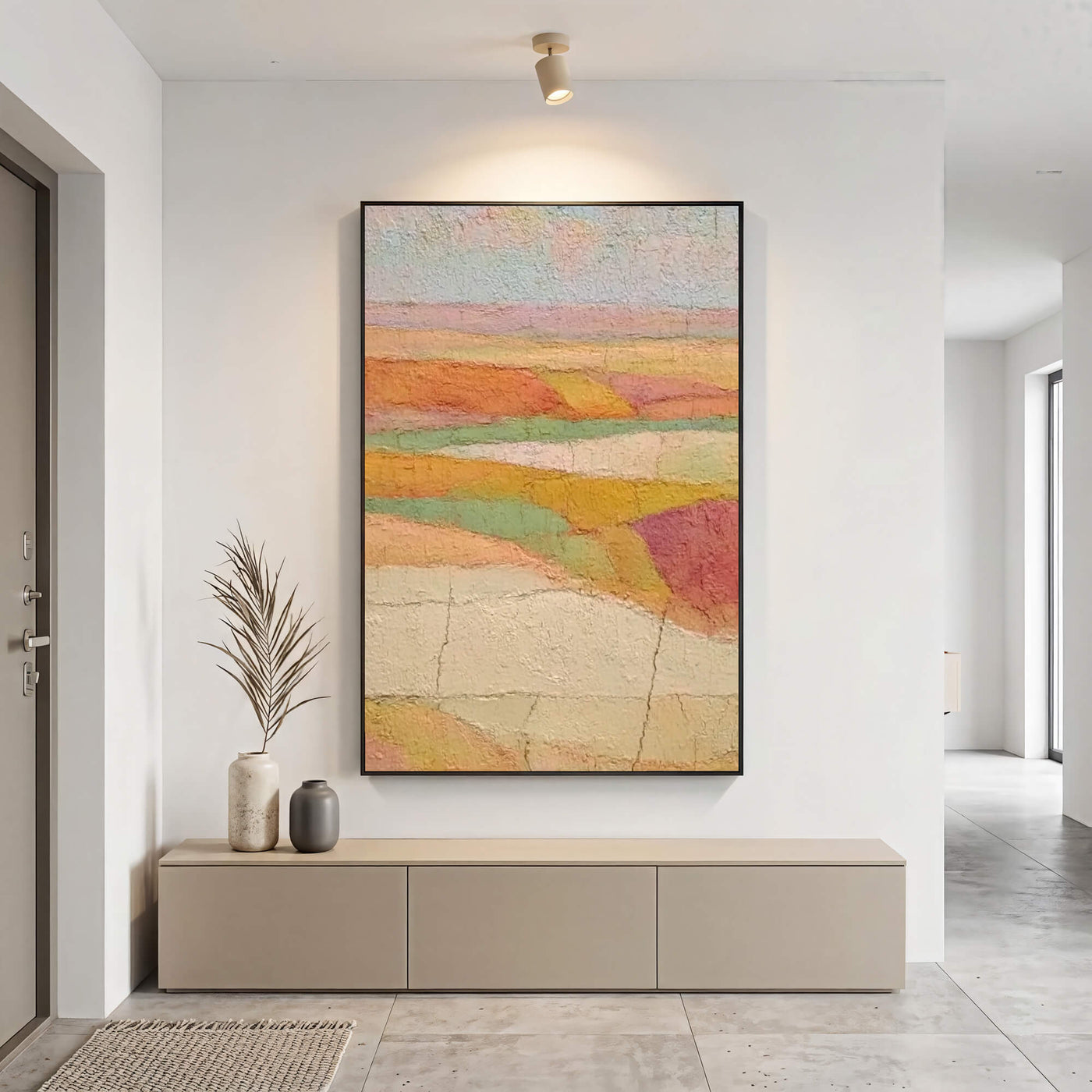 Texturierte Pastorale Aussicht | Warme Farbtöne
