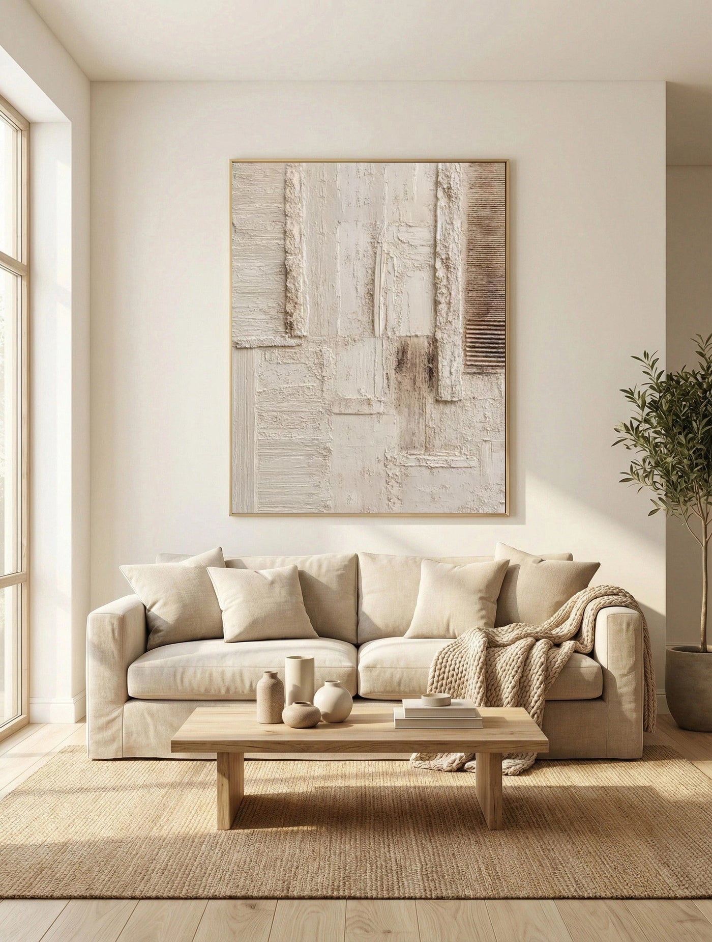 Plastered Minimal Forms | Earthy Palette