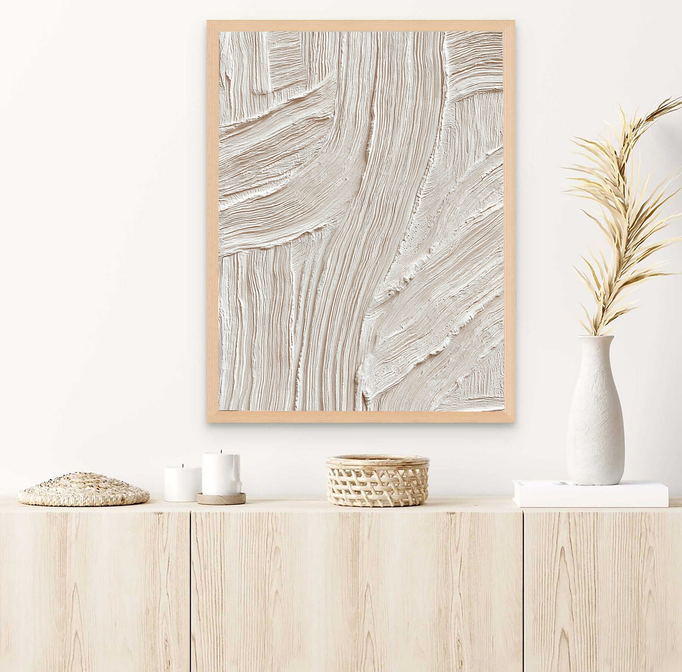 Textured Wavy Undulation | White Weave