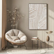Textured Wavy Undulation | White Weave
