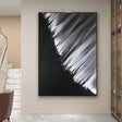 Black and White Minimalist Textured Wall Art #MT034