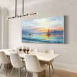 Ocean & Sky Abstract Wall Art #MO062