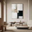 Textured Abstract Sophistication | Beige Green