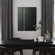 Black and Gold Minimalist Textured Wall Art #MT091