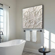 White Flower & Tree Textured Abstract Wall Art #SF056