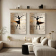 Abstract Portrait Wall Art Set of 2 #PB012