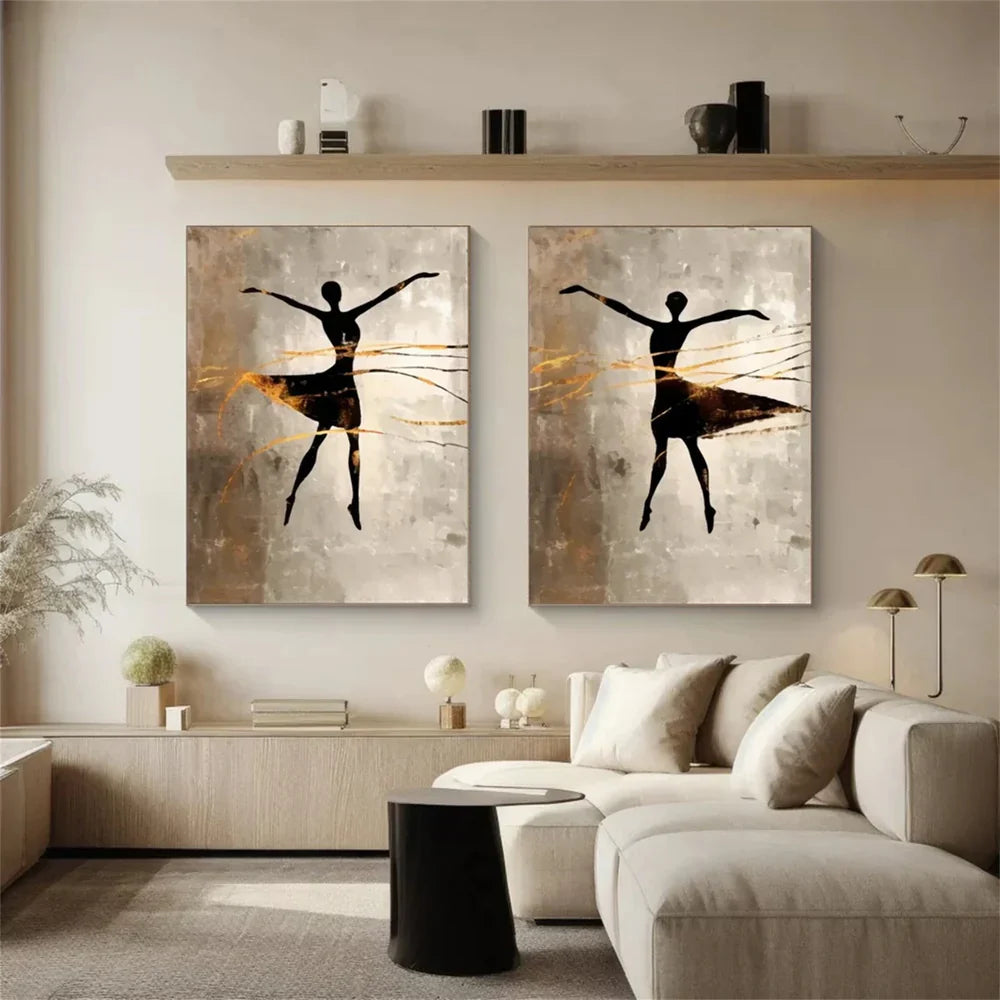 Abstract Portrait Wall Art Set of 2 #PB012
