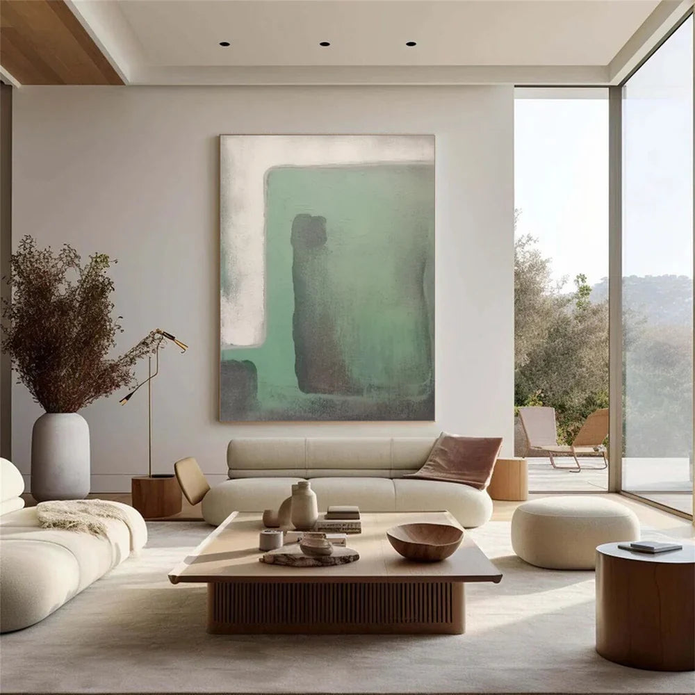 Green Abstract Wall Art  #AT076