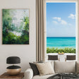 Green Abstract Wall Art  #AT125