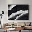 Black and White Minimalist Textured Wall Art #MT070