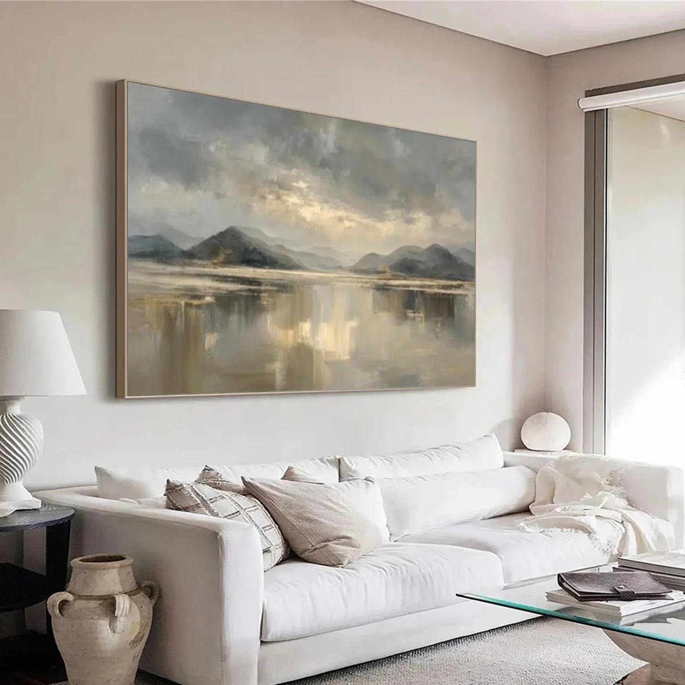 Ocean & Sky Abstract Wall Art #MO082