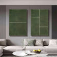Green Minimalist Textured Wall Art Set of 2 #MT050