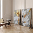 Flower & Tree Textured Abstract Wall Art Set of 2 #SF054