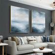 Ocean & Sky Abstract Wall Art  Set of 2 #MO091