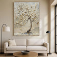 Textured Canopy Radiance | Ivory Bough