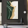 Green Abstract Textured Wall Art #AT029