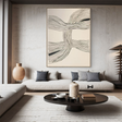 Textured Line Dynamism | Grey Beige