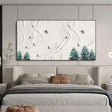 Skiing Sport Art Textured Canvas #PT018