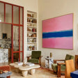 Pink and Blue Minimalist Wall Art #MT144