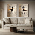 Abstract Portrait Wall Art Set of 2 #PB012