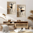 Abstract Portrait Wall Art Set of 2 #PB012