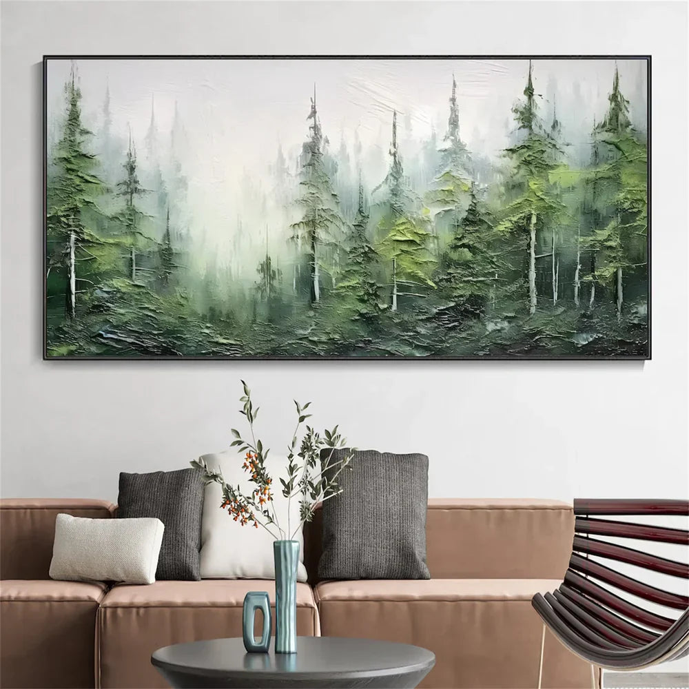 Flower & Tree Textured Abstract Wall Art #SF026