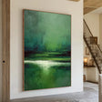 Green Abstract Wall Art #AT169