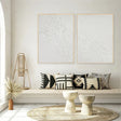 White Minimalist Textured Wall Art Set of 2 #MT057