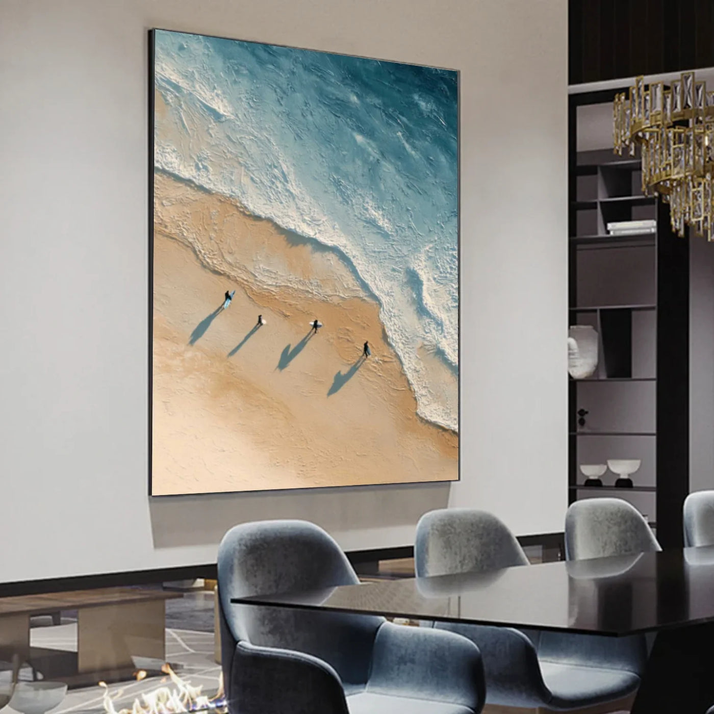 Ocean & Sky Textured Wall Art #MO106