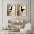 Abstract Portrait Wall Art Set of 2 #PB012